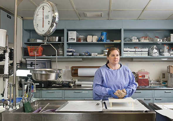 The Brain Bank’s Julia Kofler makes characterized tissue available to labs throughout the world.