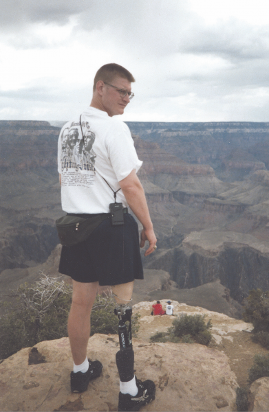 Weiss at the Grand Canyon in 1998.