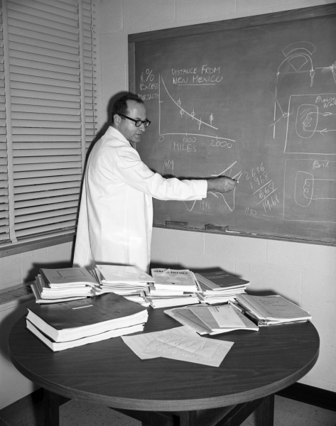 The late Ernest Sternglass was known for his studies in low-light imaging, radiology, theoretical physics, and the dangers of radiation exposure to infants and others. His congressional testimony helped ban nuclear bomb testing. | Photo courtesy University of Pittsburgh Archives