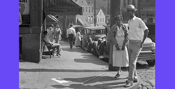 Logan Street in the Hill District, September 1938.