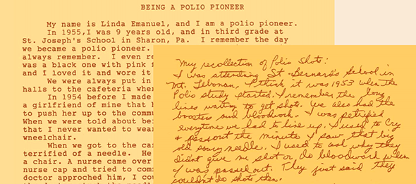 Letters from left: Linda Emanuel, Rose M. Parris