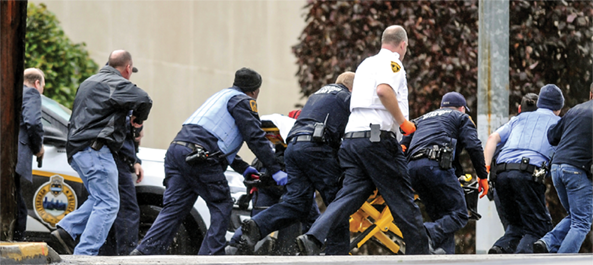 Pittsburgh’s responders were prepared for a national tragedy.  (Photo: Alexandra Wimley/Pittsburgh Post-Gazette via AP) 